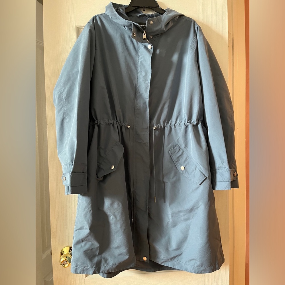 Vero Moda Curve Women's Blue Hooded Spring Jacket
